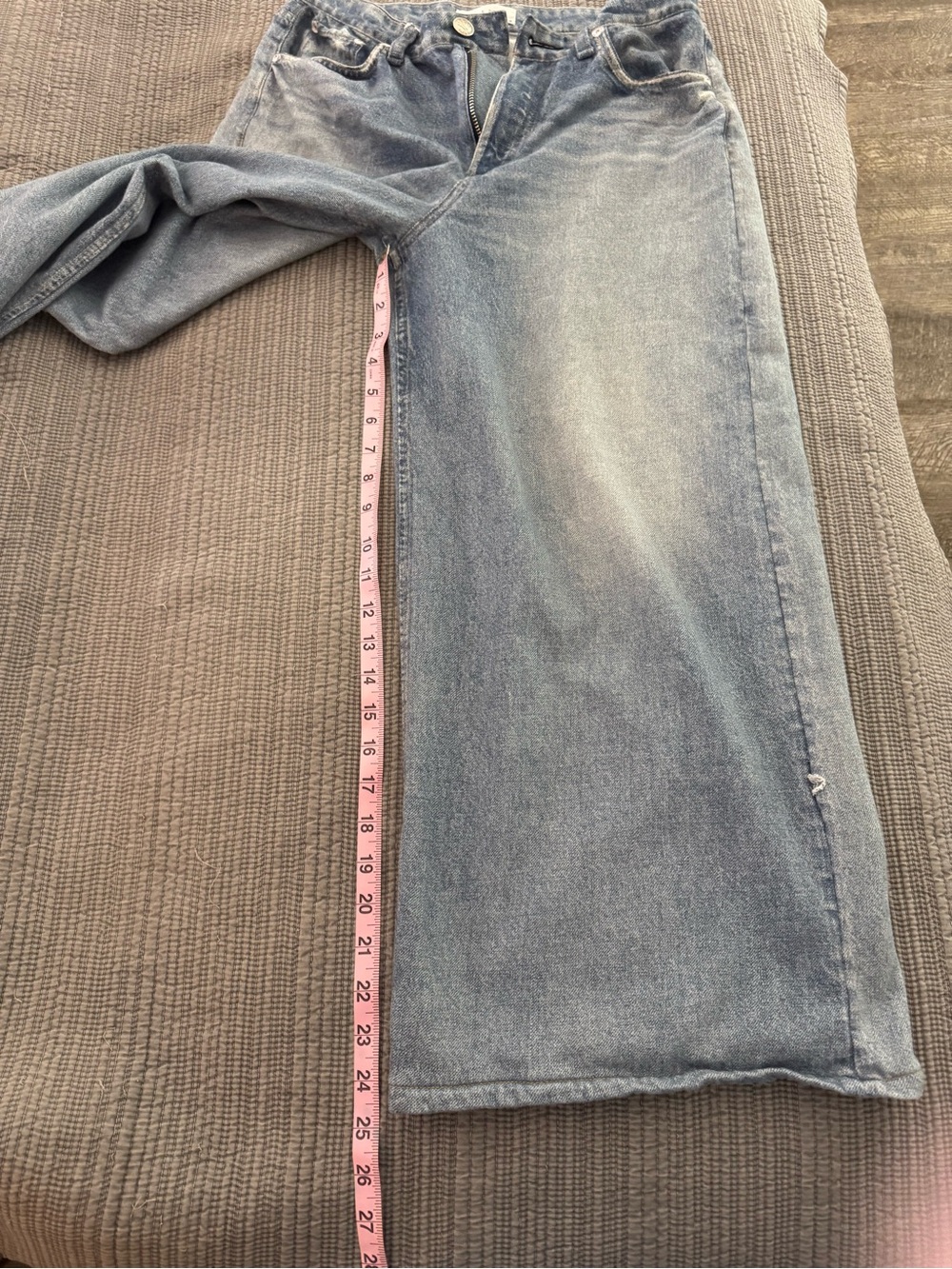 rag & bone Light Wash Wide-Leg Jeans - Picture 11 of 13